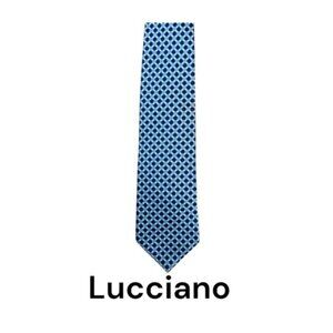 LUCCIANO  100% Silk  Geometric shapes Tie.